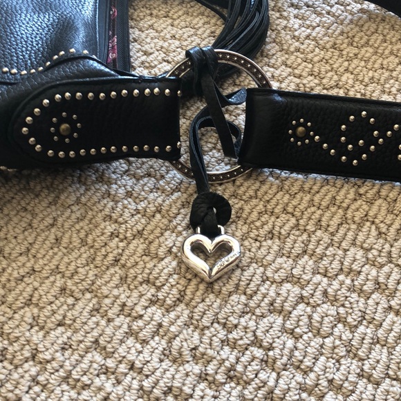 Like new,  Brighton shoulder bag with studded detailed embellishments. - Picture 1 of 6